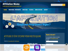 Tablet Screenshot of affiliation-momo.com